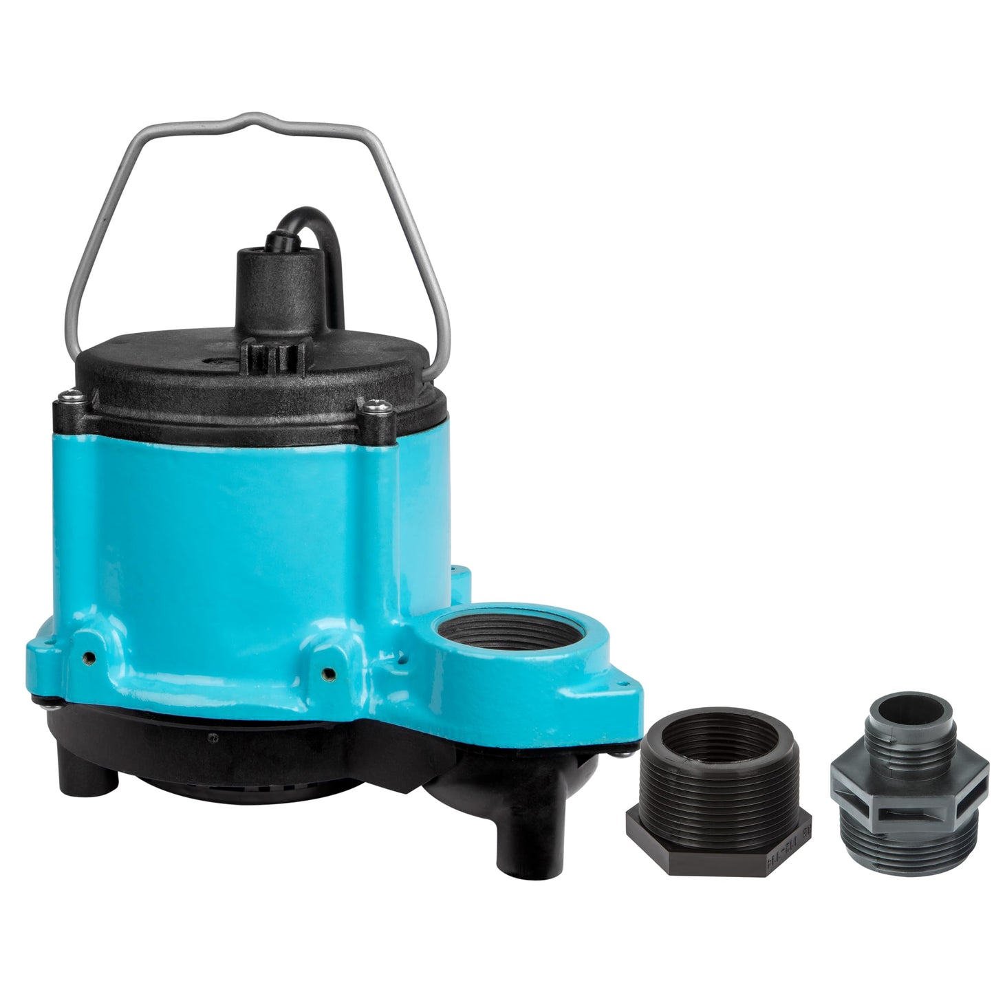 Little Giant 6-CIM-R 115-Volt, 1/3 HP, 2750 GPH Manual (No Switch) Submersible Sump Pump for Sump Systems and General Dewatering, 25-Ft. Cord, Blue, 506274