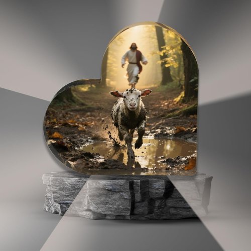 Jesus & Lamb Christian Decor - Meaningful Gifts for Catholic Women, Moms & Friends | Perfect for Birthdays & Holidays