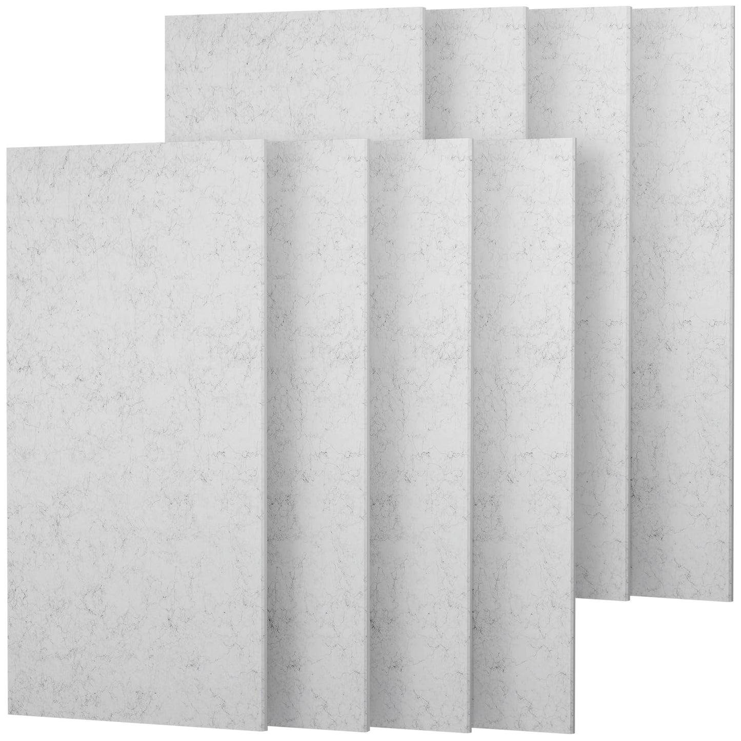 TONOR 8PCS Acoustic Panels, 47.2″ x 23.6″ x 0.35″, Full Self-Adhesive Soundproof Wall Panels, Sound Absorbing Panels for Noise and Echo Reduction, Acoustic Treatment for Studio, Home, Office, Grey