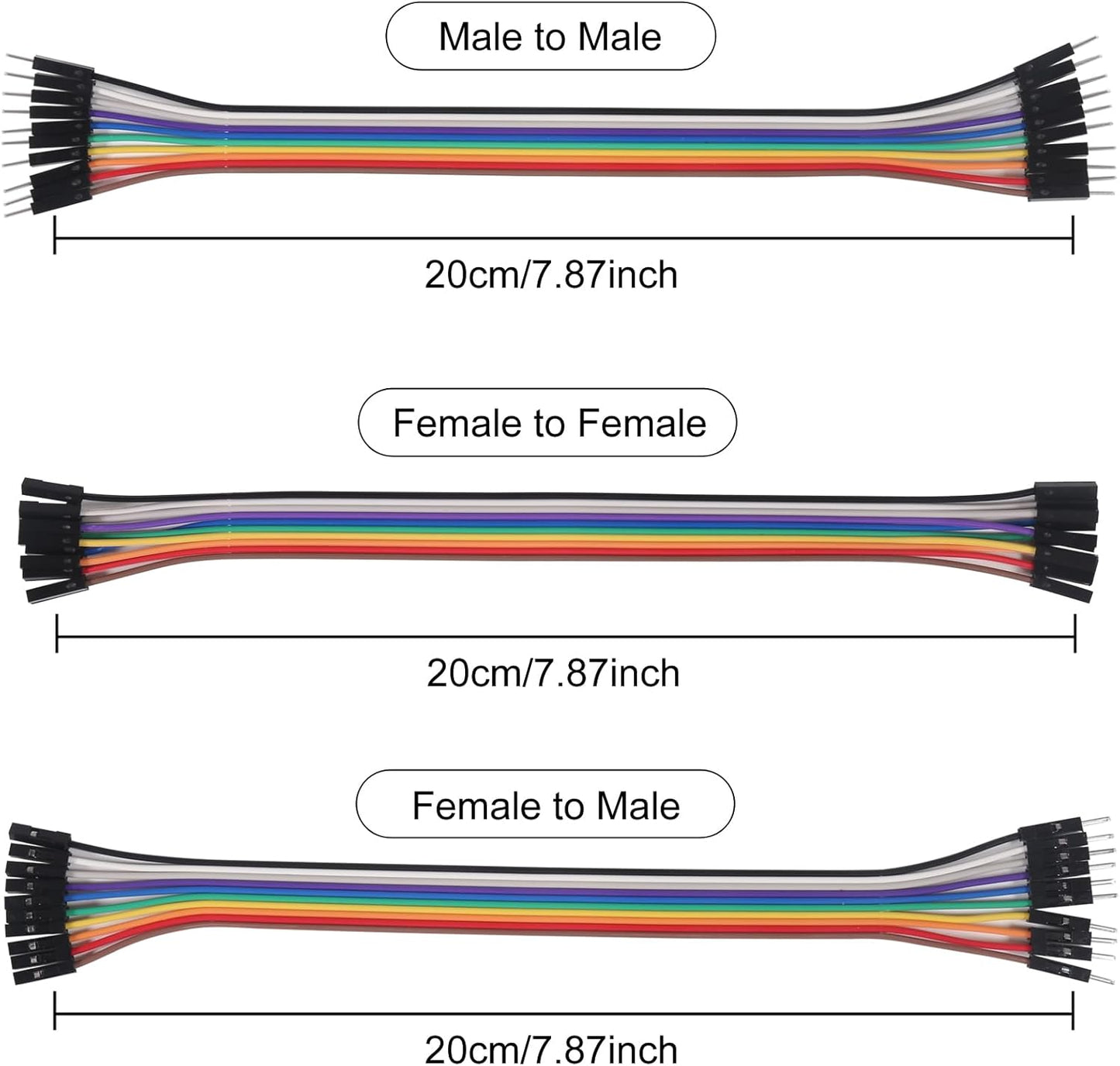 XIITIA 6pcs 0.96 inch I2C SSD1306 128x64 30pin OLED IIC Display Module LCD Screen Driver with Dupont Cables for Arduino