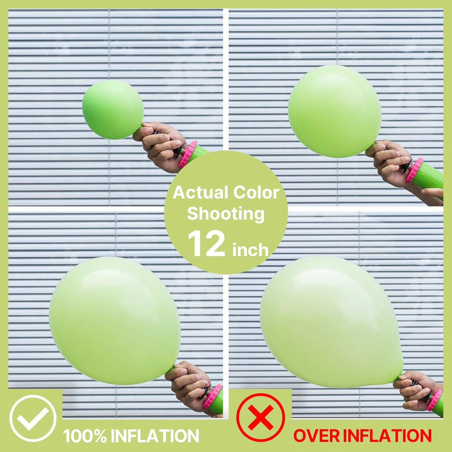 PartyWoo Lime Green Balloons - 127-Piece Neon Latex Balloon Arch Kit for Graduation & Birthday Decor