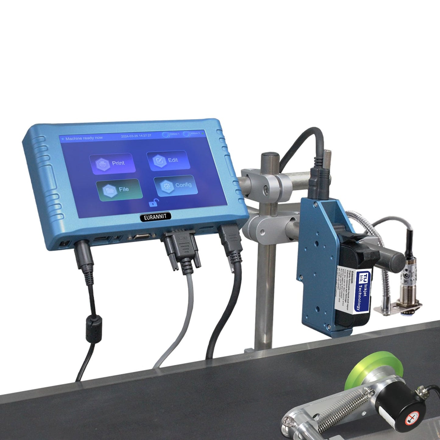 Eurannit Encoder for 260E Automatic Inkjet Coding Machine for Production Line, High Precision