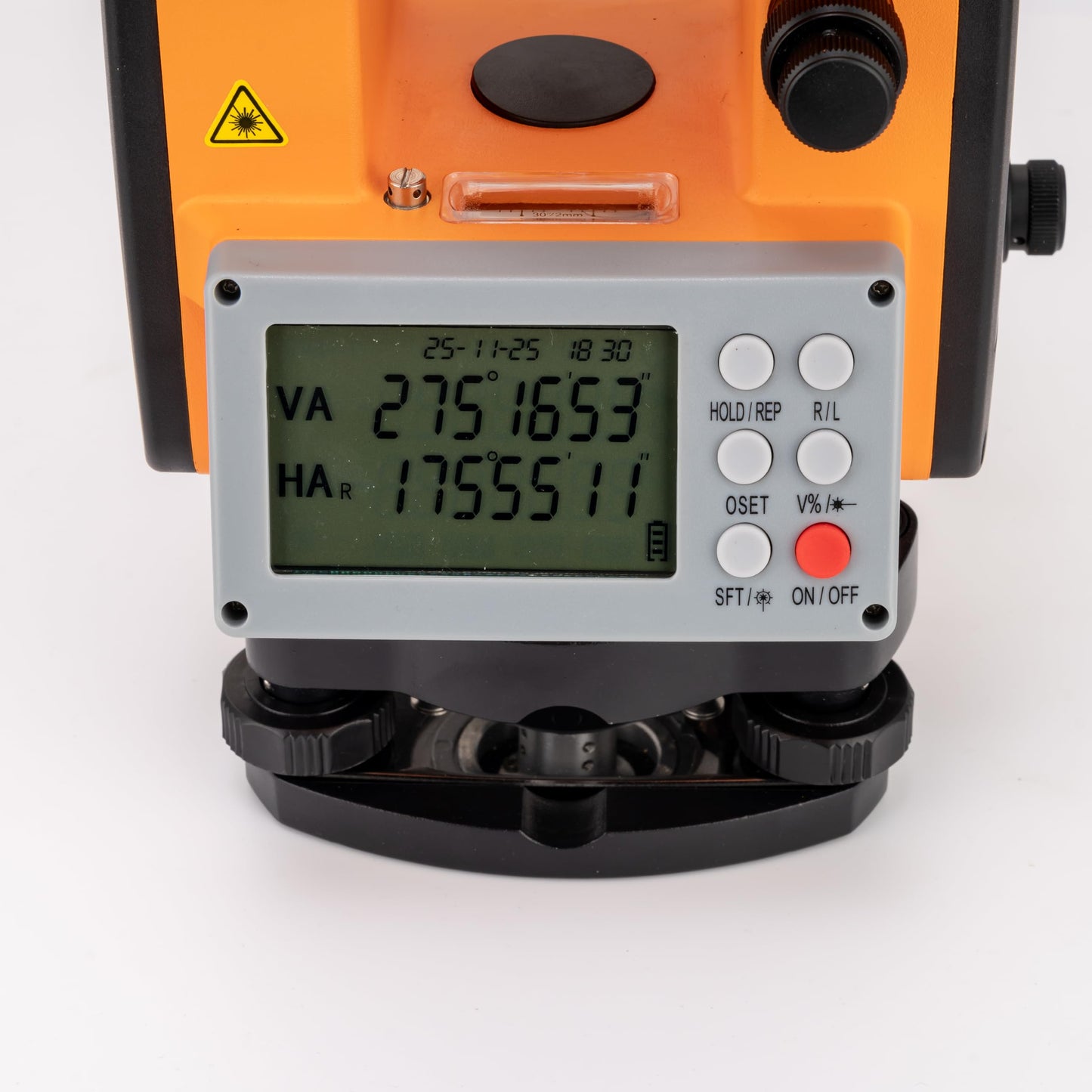 Turboyhood DET-500 Digital Electronic Theodolite, Construction Surveying Equipment Set, Rechargeable and Alkaline Batteries, Carry Case