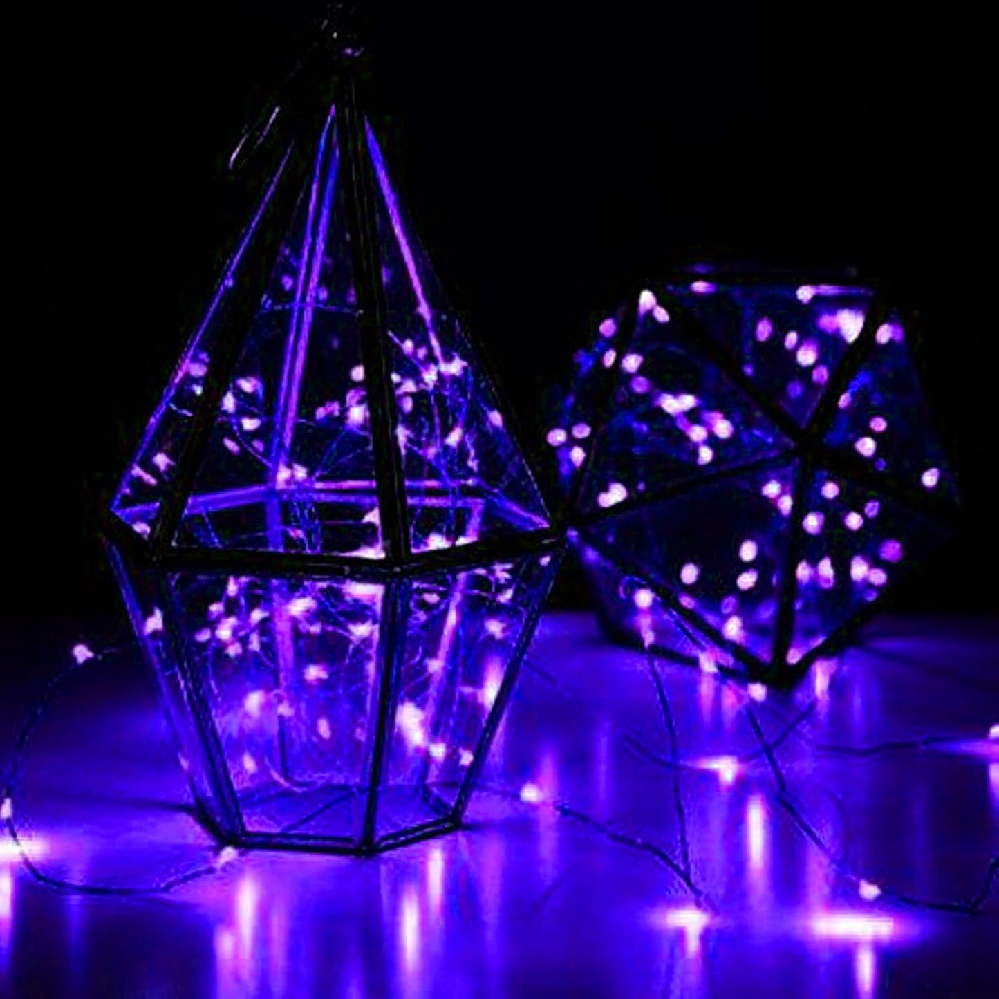 VOOKRY 30 LED Fairy Lights - 10 ft Purple Waterproof String Lights for DIY Weddings & Parties