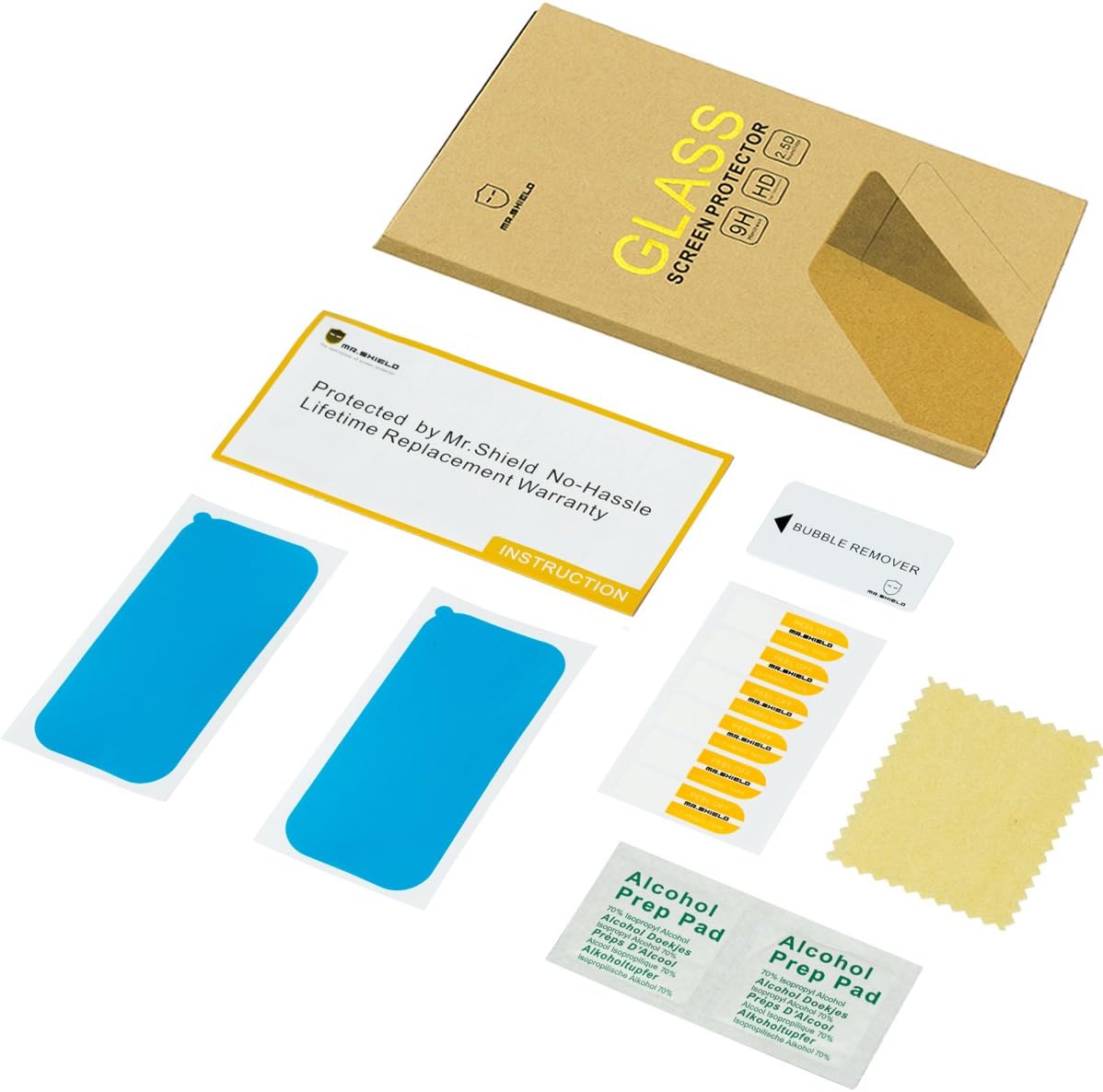 [3-Pack] 1 9H Mr.Shield Screen Protector For Sony Xperia V [Tempered Glass] [Japan Glass with Hardness] Screen