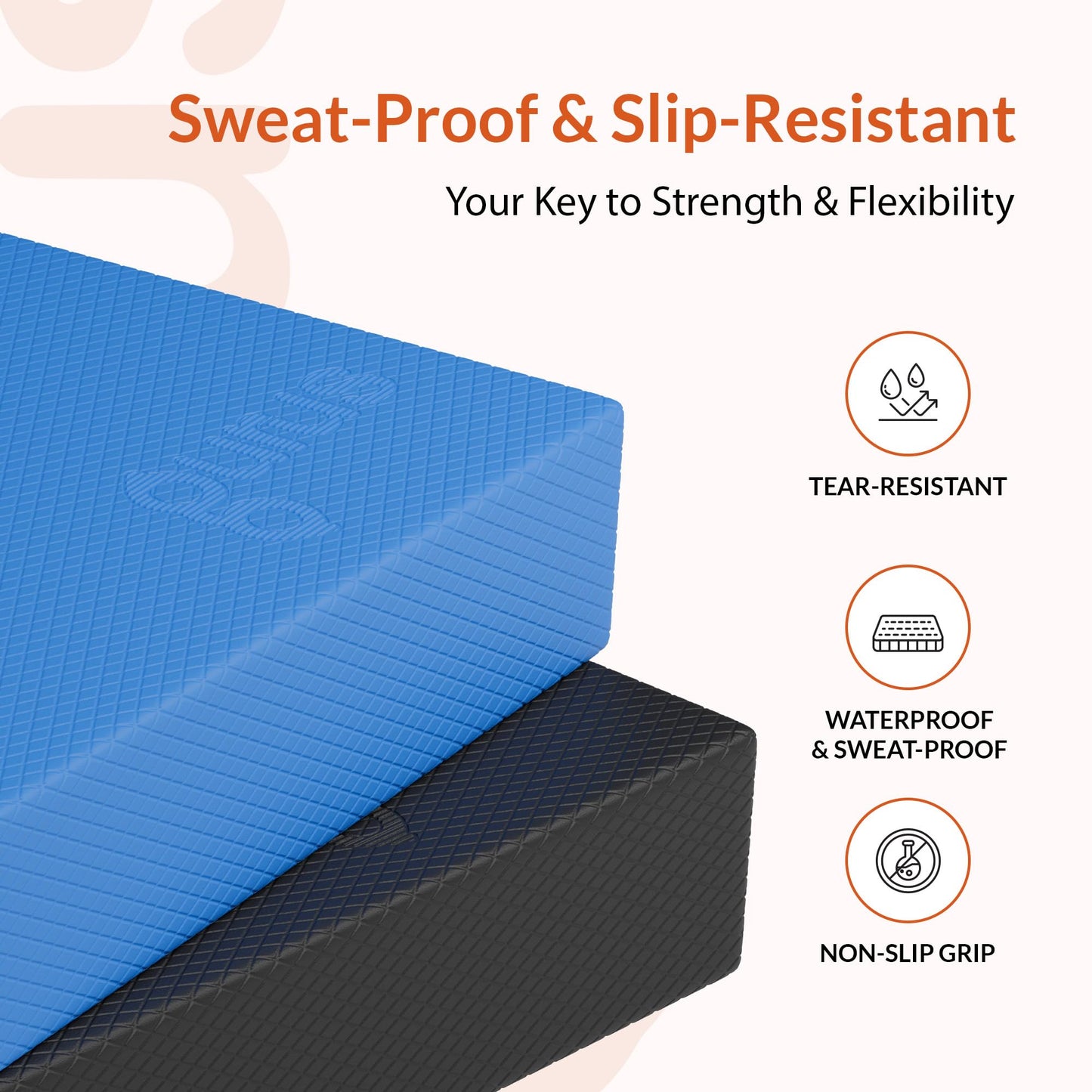 Gurus Balance Pad – High-Density Foam Balance Pad Physical Therapy for Stability & Strength, Exercise Foam Pad for Balancing, Non-Slip Lightweight Trainer for Home Gym & Rehab (Blue)