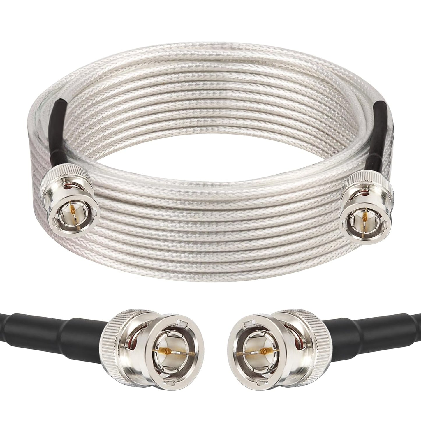 35FT, 3G/6G 75 RG179 XRDS -RF SDI Cable Flexible HD-SDI Cables, Ohm Extension Cable with Heavy Duty BNC to BNC Male