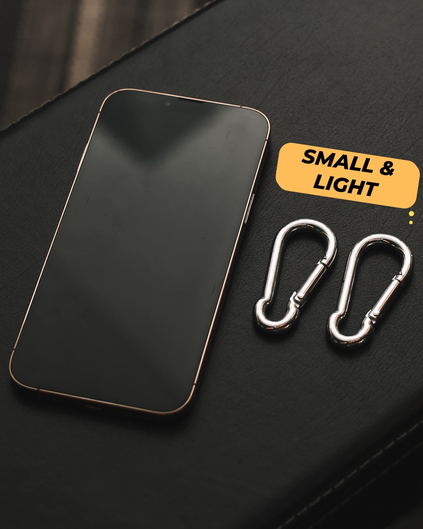 Carabiner Clip 5 Pack - Multipurpose Heavy Duty Carabiner - Carabeaner for Keys - Snap Hooks - Keychain Clips