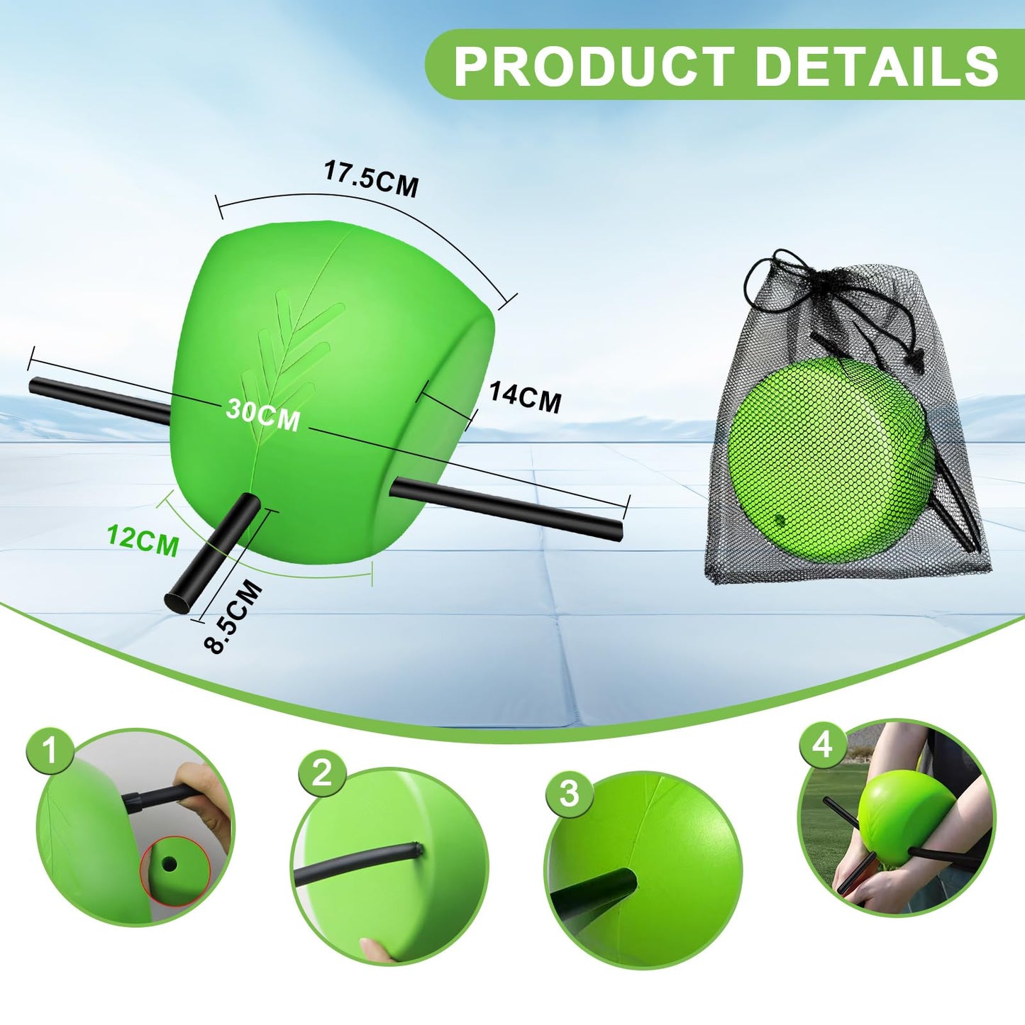 HOMY MART The Connector Golf Training Aid, Golf Swing Trainer for Posture Correction Practice, Golf Swing Training Aid, Golf Training Aids Helps Train Proper Swing Mechanics, Arm Structure