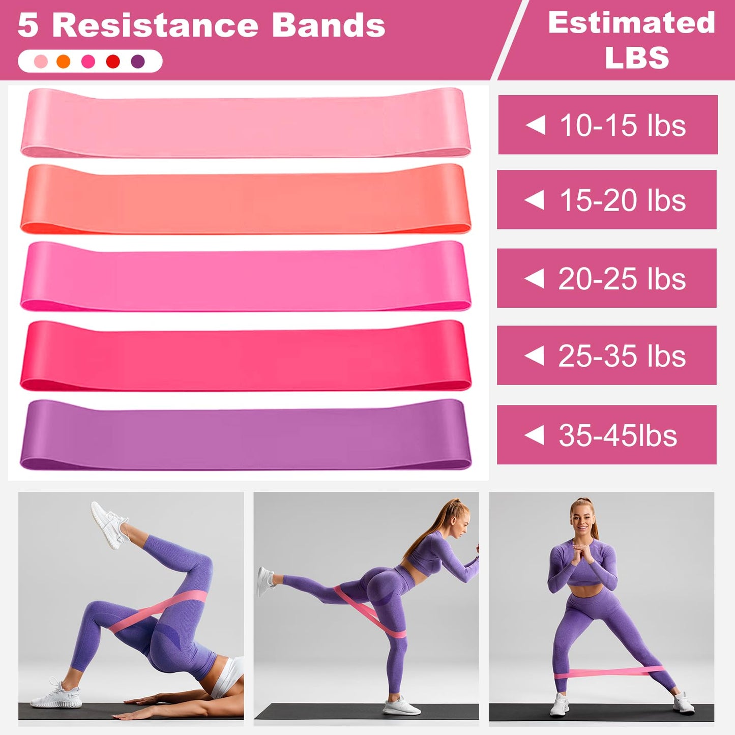 Dilobio Pilates Kit, Home Pilates Essentials Kit for Women, Pilates Equipment Ring and Ball Set with 5 Resistance Bands, Hip Thrust Belt & Grip Socks Accessories, Toning Home Workouts Starter Set