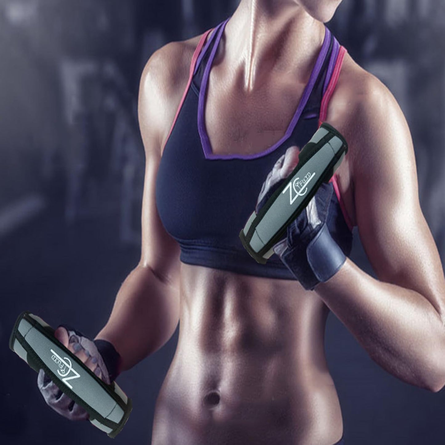 ZC FLYYD Soft Dumbbell Hand Weight (1Set=4lbs*2Gray)