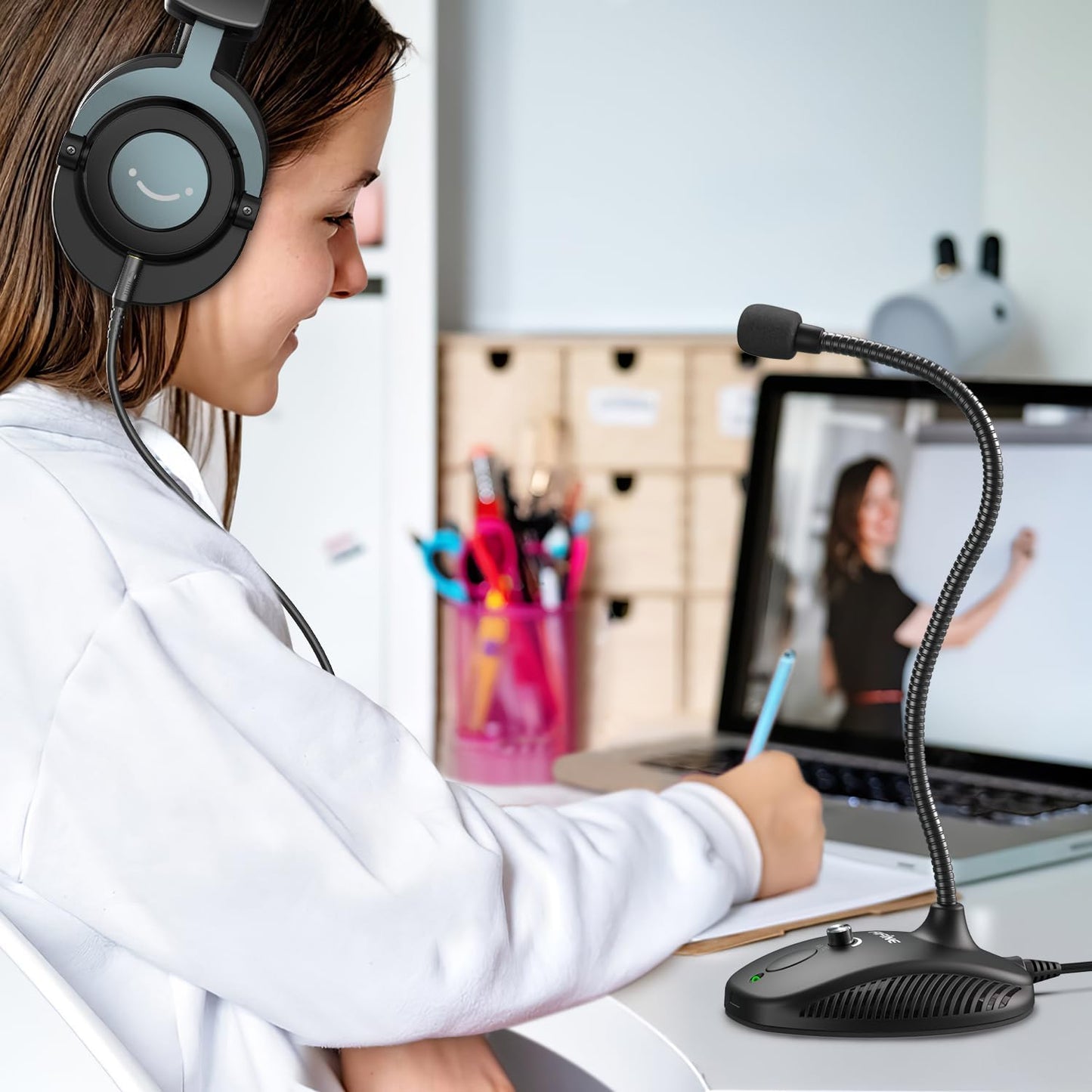FIFINE TECHNOLOGY Games(K054) Fifine USB Computer Microphone, Plug &Play Desktop Condenser PC Laptop Mic,Mute Button