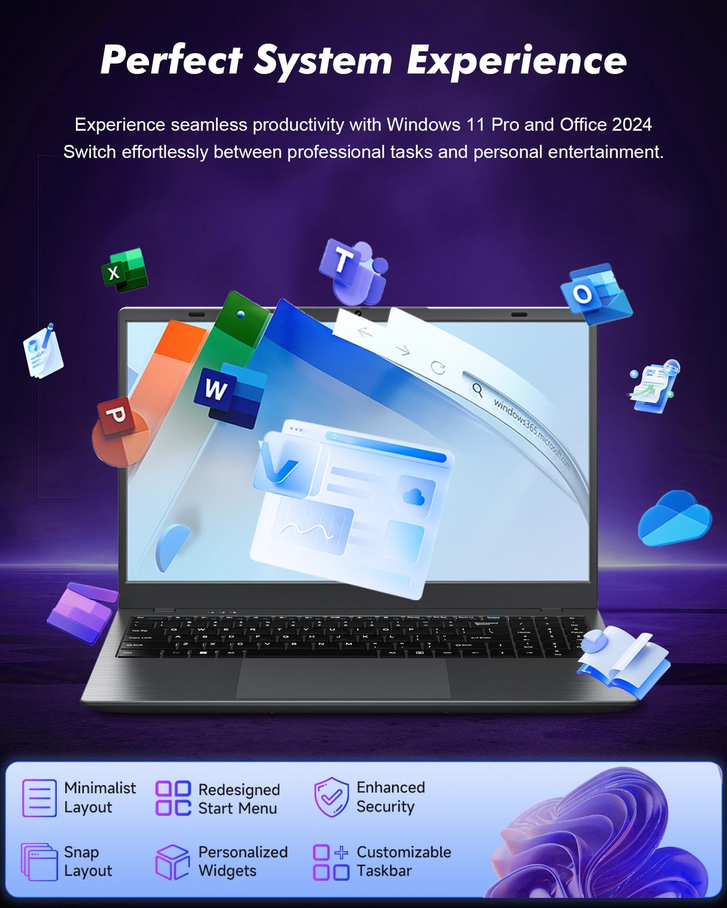 BLUEING Laptop Computer with AMD 3020e (Up to 2.6GHz), Laptop 8GB DDR4 512GB SSD (Up to 32GB + 2TB), 15.6-Inch 1080P FHD IPS Display, Win11, HDMI, Type-C, 38WH Battery, Laptops