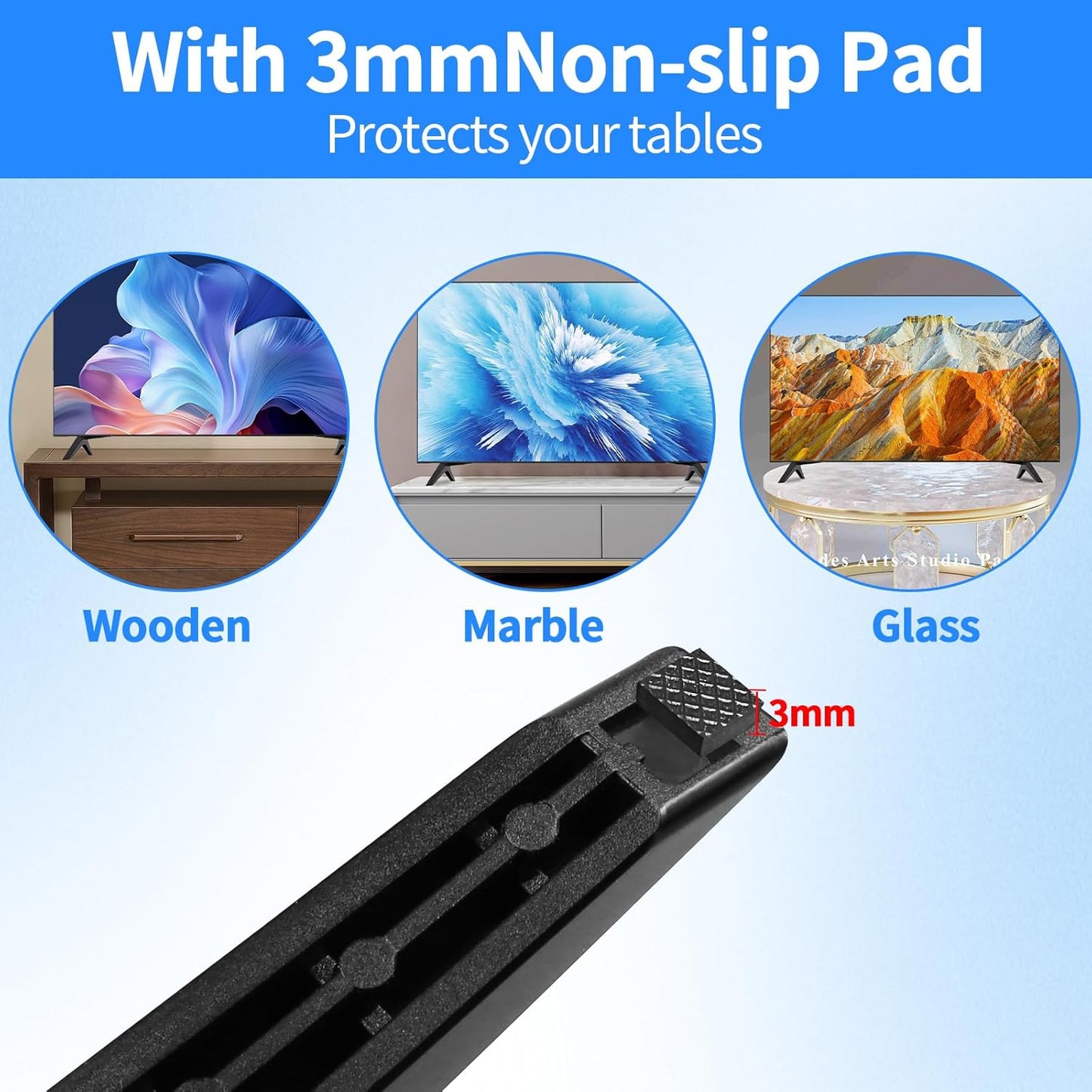 Qzanyee Life 49 50 55 Inch 55UK6500 55UM7300 55UN6900 55LJ5500UA 49UJ6300 49UK6300 49UN6900 50UM7300 for LG Tv Legs, TV