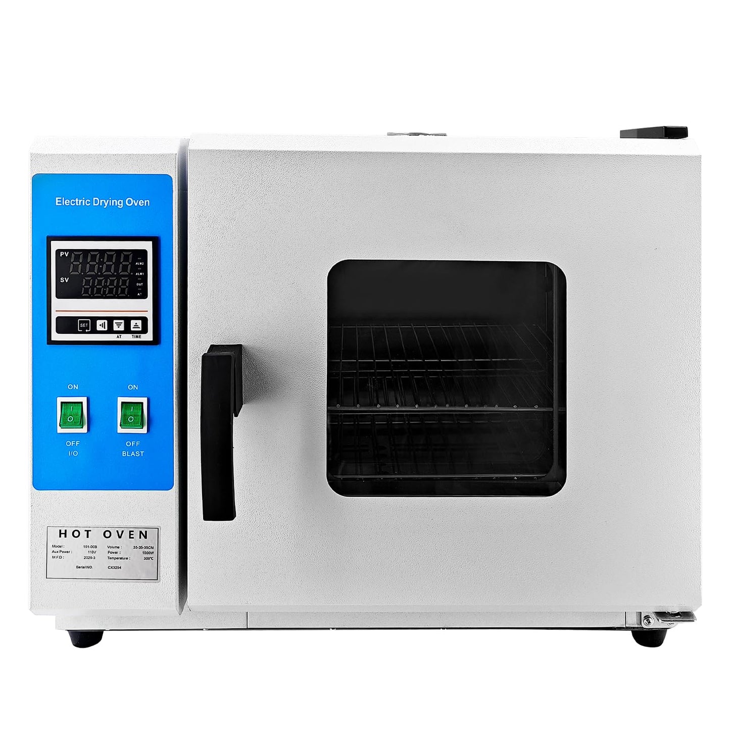 Censeanku 110V 60Hz Digital Forced Air Convection Drying Oven With Blower Fan & Constant Temperature, 14×14×14'' Stainless Steel Inner, Large Capacity 45L/12Gal