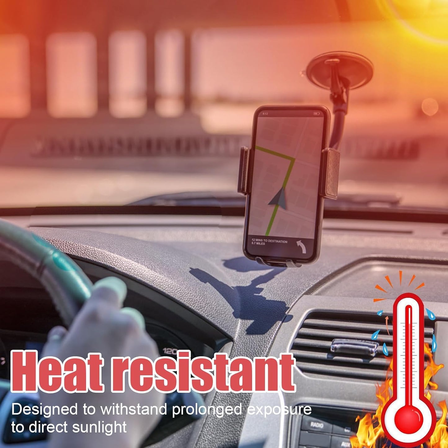 lasuroa 10pcs Dash Cam Adhesive Pad, Heat-Resistant Square Windshield Sticky Pads with Electrostatic Film Double-Sided