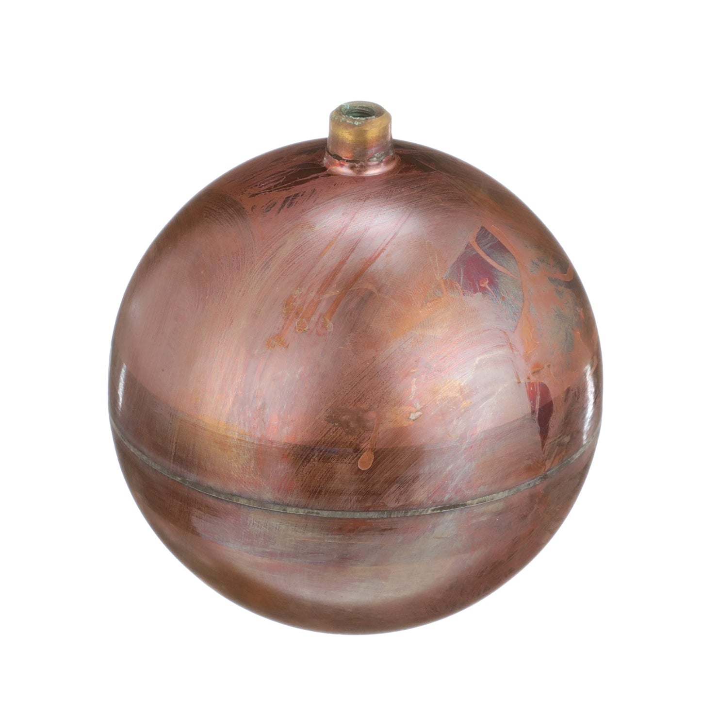 Watts FLT-C Series 8" Heavy Duty Copper Float for Float Valves in Control Assembly, 3/8"-16 Female Thread Connection, Overlapping Joints, Max Working Temperature 200° F