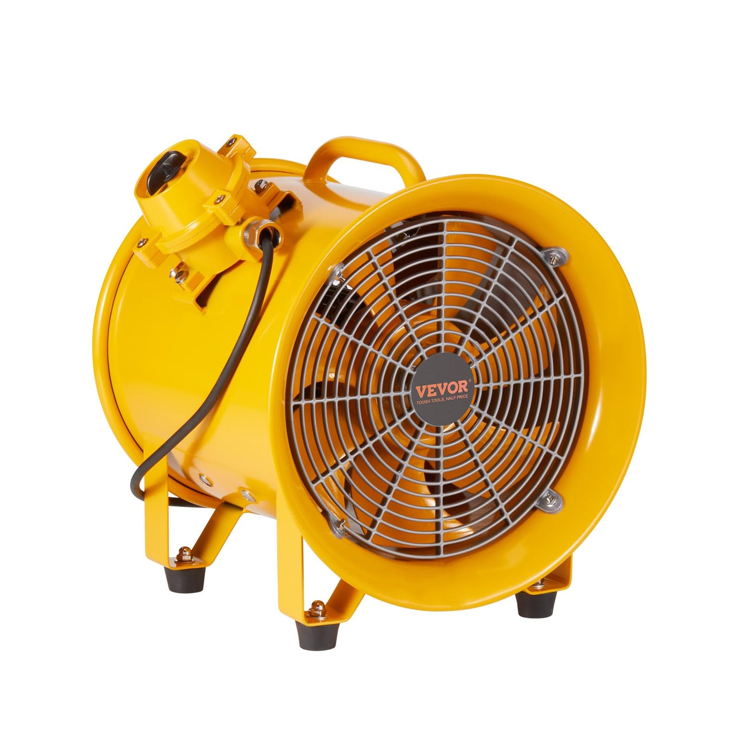 VEVOR Explosion Proof Fan 10 Inch, 350W 1942CFM, Industrial Portable Ventilator Blower/Exhaust with 9.8ft Light Cord -No Plug