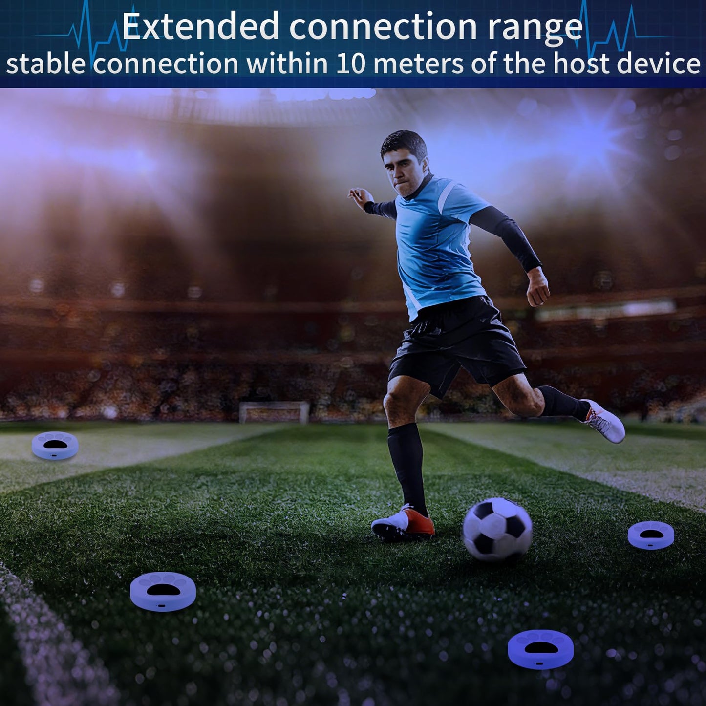 Loccess Reaction Training Light Kit, Hand Eye Coordination Reflex Training Pods, Quick Reaction Agility Training Lights Games for Athletes, Physical Therapists & Fitness Trainers Sports