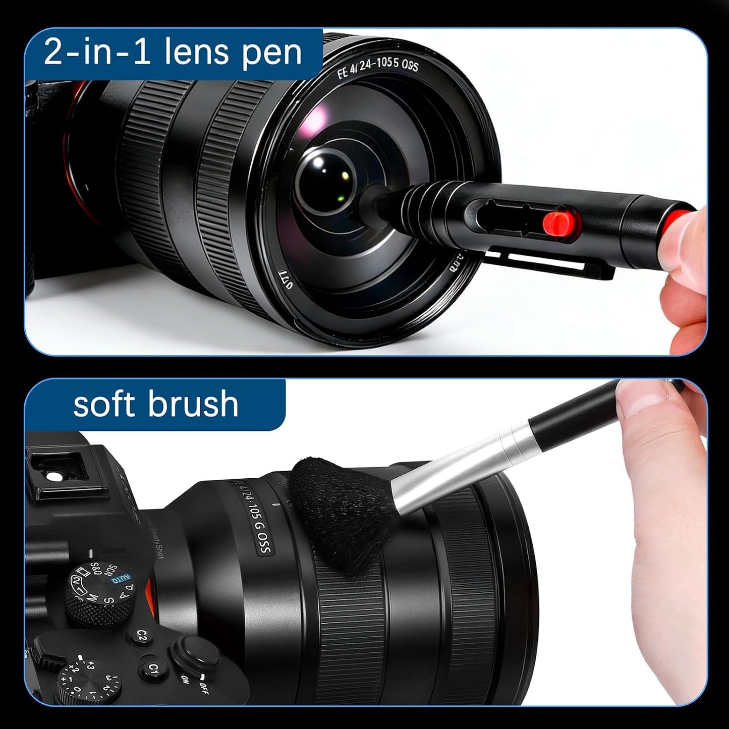 AJWXWO A7III Camera Cleaning Kit for DSLR & Mirrorless Cameras - Camera Accessories Lens, Sensor & Camera Lens Cleaning