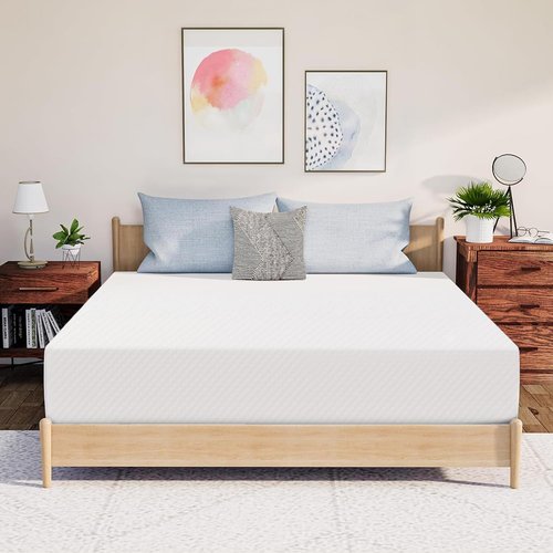 Neo Sleep 10 Inch King Cooling Gel Memory Foam Mattress - Medium Firm Pressure Relief | CertiPUR-US Certified