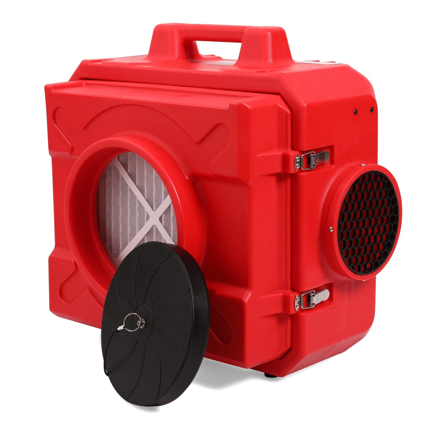 MOUNTO HEPA500 Commercial 500cfm Air Purifier Hepa Air Scrubber Negative Air Machine Roto-Molded (Red)
