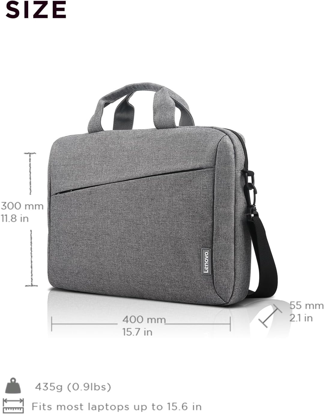 T210, 15.6-Inch Lenovo Laptop Carrying Case Laptop and Tablet, Sleek Design, Durable and Water-Repellent Fabric