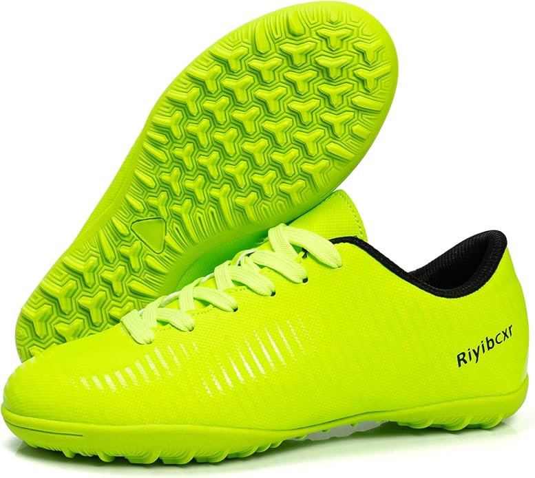 Women Soccer Cleats Lace-Up Turf Football Shoes Indoor Outdoor Low-Top Fustal Soccer Training