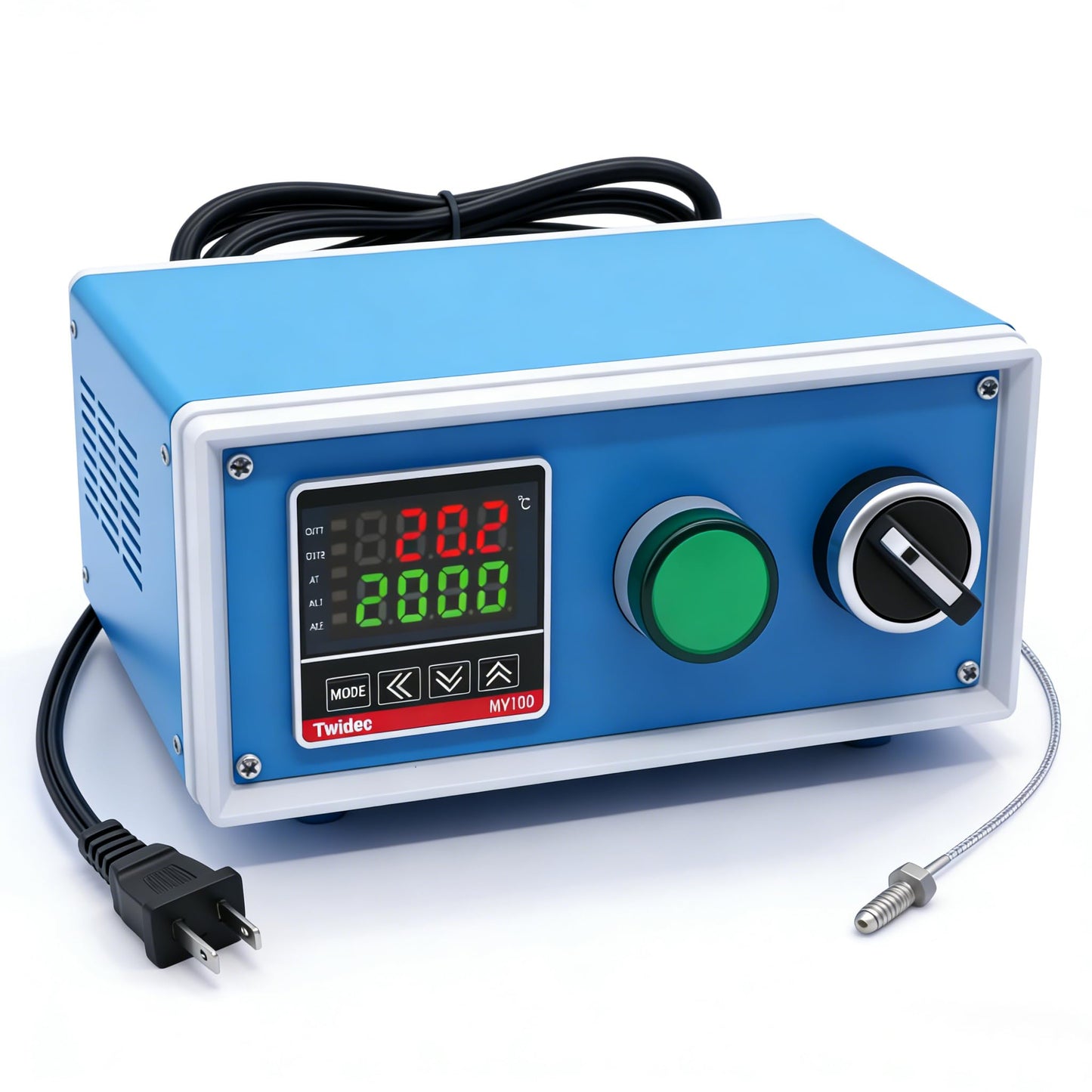 Twidec/Display PID Temperature Controllers Thermostat Box 1000W 10A 110V Temperature Temp Control Box with Solid State Relay SSR 40DA Oven Thermostatic Control Box
