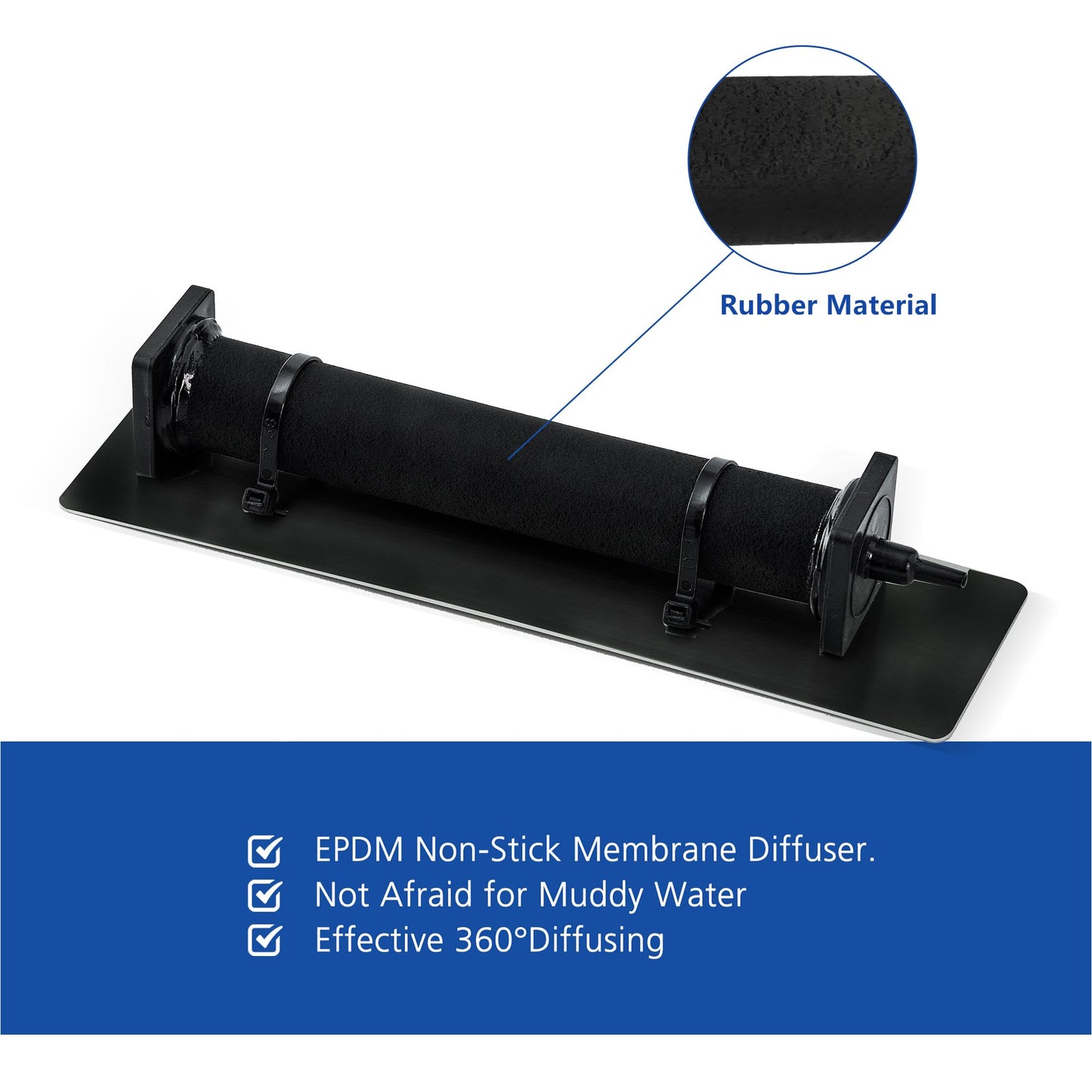 Luckerain Pond Aerator 8000 Gallons Koi Pond Air Pump, Aerators for Outdoor Ponds,Air Pump with Weighted Air Line and Submersible Diffuser Stick