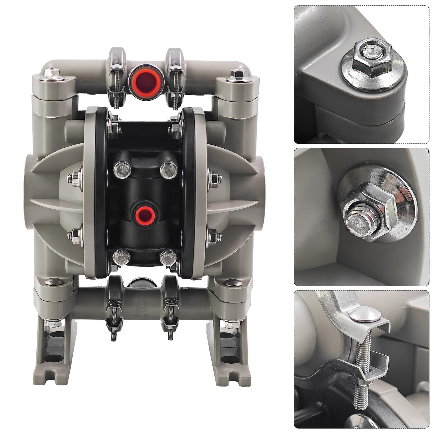 666053-3EB Polypropylene Santoprene Single Double Diaphragm Pump Replacement for Diaphragm Pump Replacement for Air Compressor, 13 gpm, 100 psi