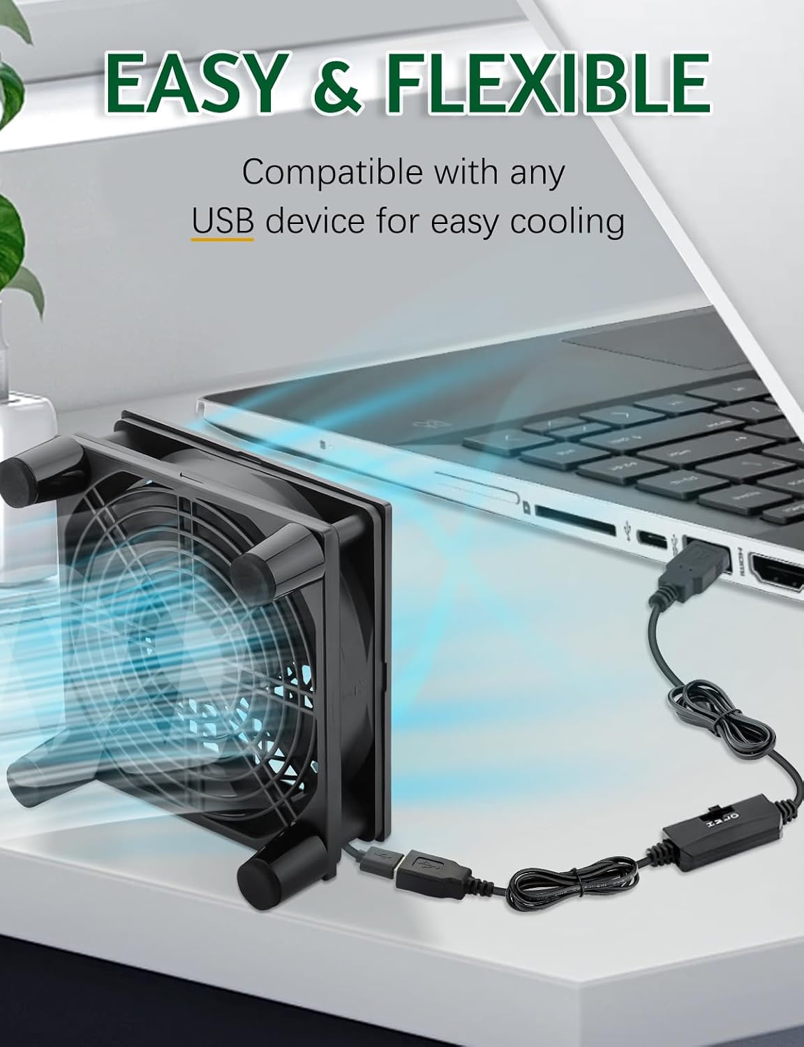 120mm 5v 3 5G USB Computer Cooling Fan Speed Controller Quiet Cooling for Router Xbox PlayStation Receiver DVR T-Mobile