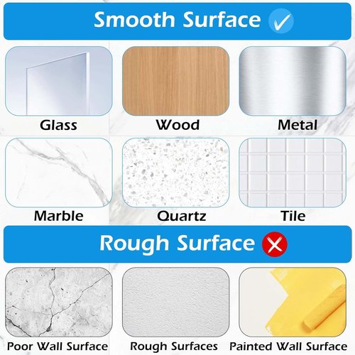 Lsnisni Shower Caddy Adhesive Replacement - 12 Pack Waterproof Hooks for Bathroom & Kitchen Racks