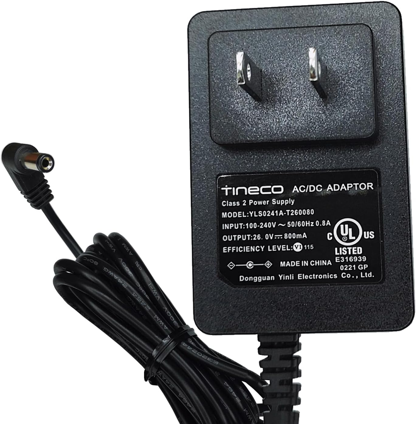 UPBRIGHT 26V 0.8A YLS0241A-T260080 A10 A11 3 S3 S5 21.6V DSC550-260070W DC26V Original AC/DC Adapter for Tineco Dash