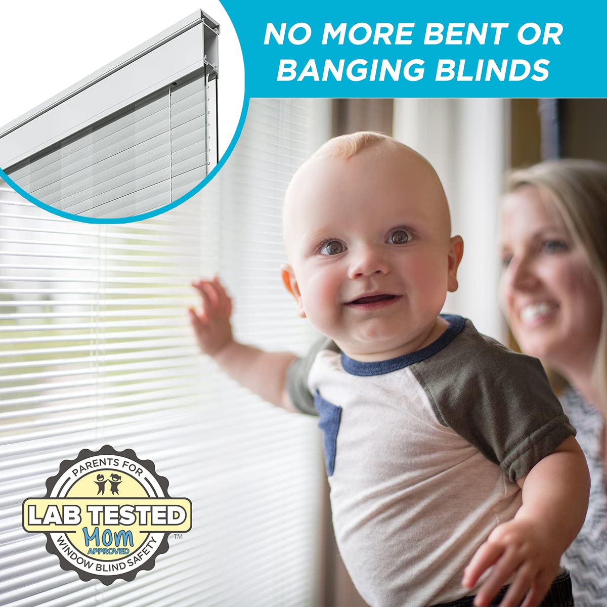 ODL Enclosed Blinds for Doors in Double Pane Tempered Clear Glass - Outer Frame Measurement 24" x 38" - Door Window Shade for Privacy and Security - Easy to Install, Use & Maintain - White Frame Kit
