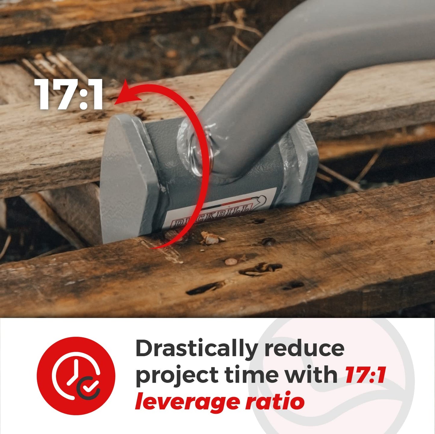 Duckbill Deck Wrecker - The Original Deck Wrecker Deck Board Removal Tool. Heavy-Duty Professional-Grade Pry Bar Engineered for Power & Efficiency. Trusted by Professionals for Their Toughest Jobs