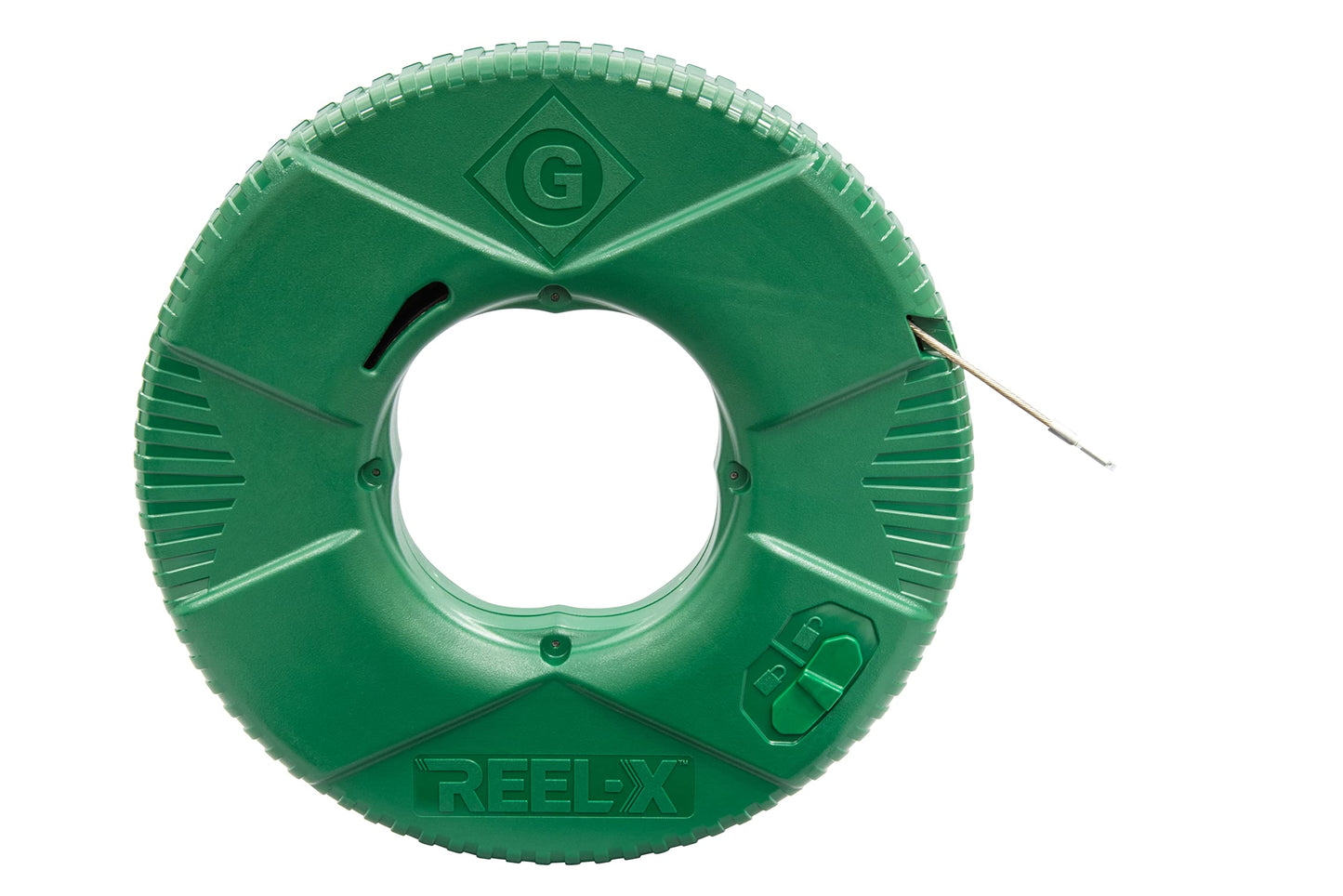 Greenlee FTXSS-240 Reel-X Stainless Steel Fishtape, 240', Green