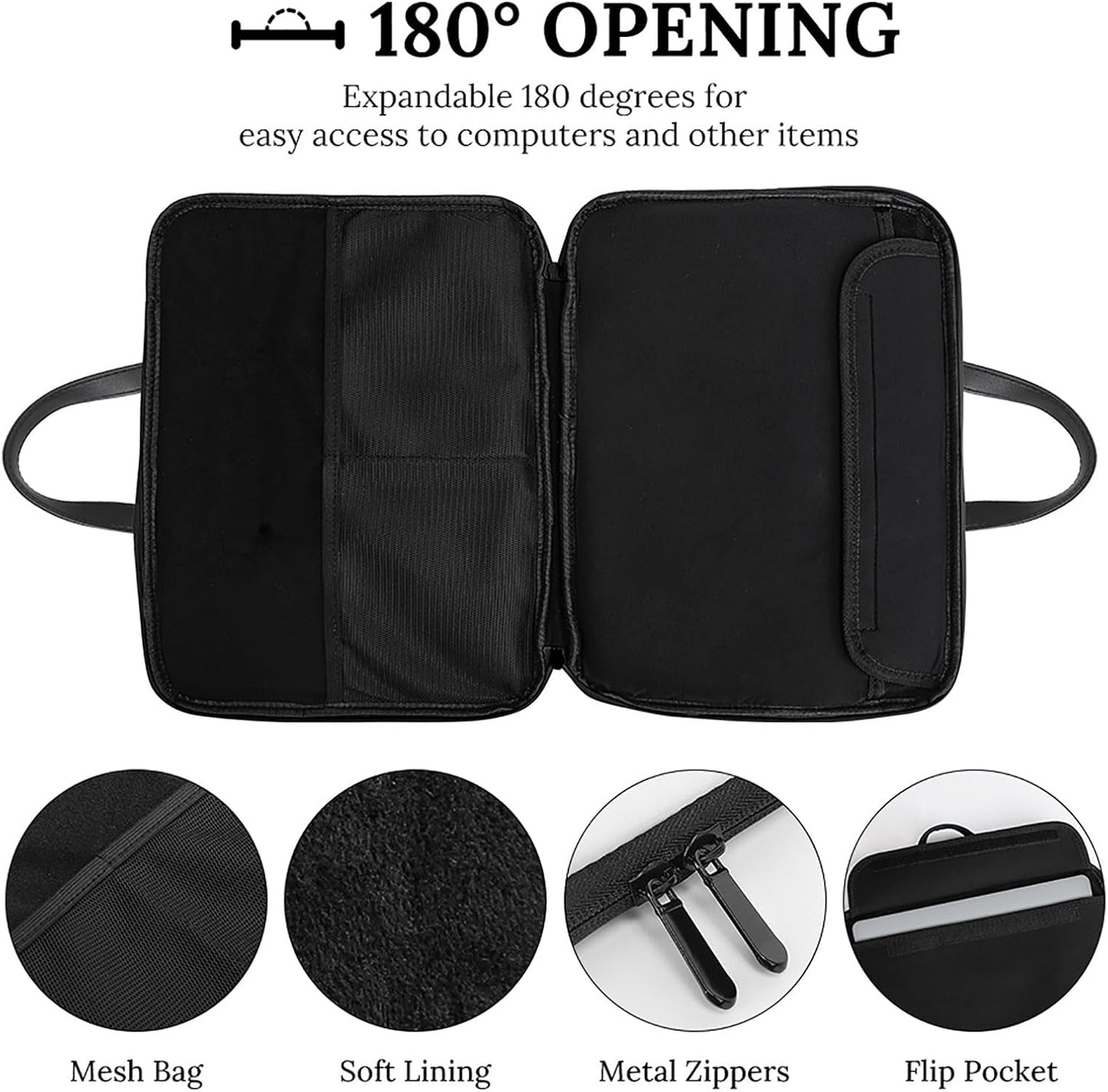 SEBNATAL Fashion Laptop Bags for Adult, Waterproof Computer Bag, Work Shoulder Bag for Business Accessories