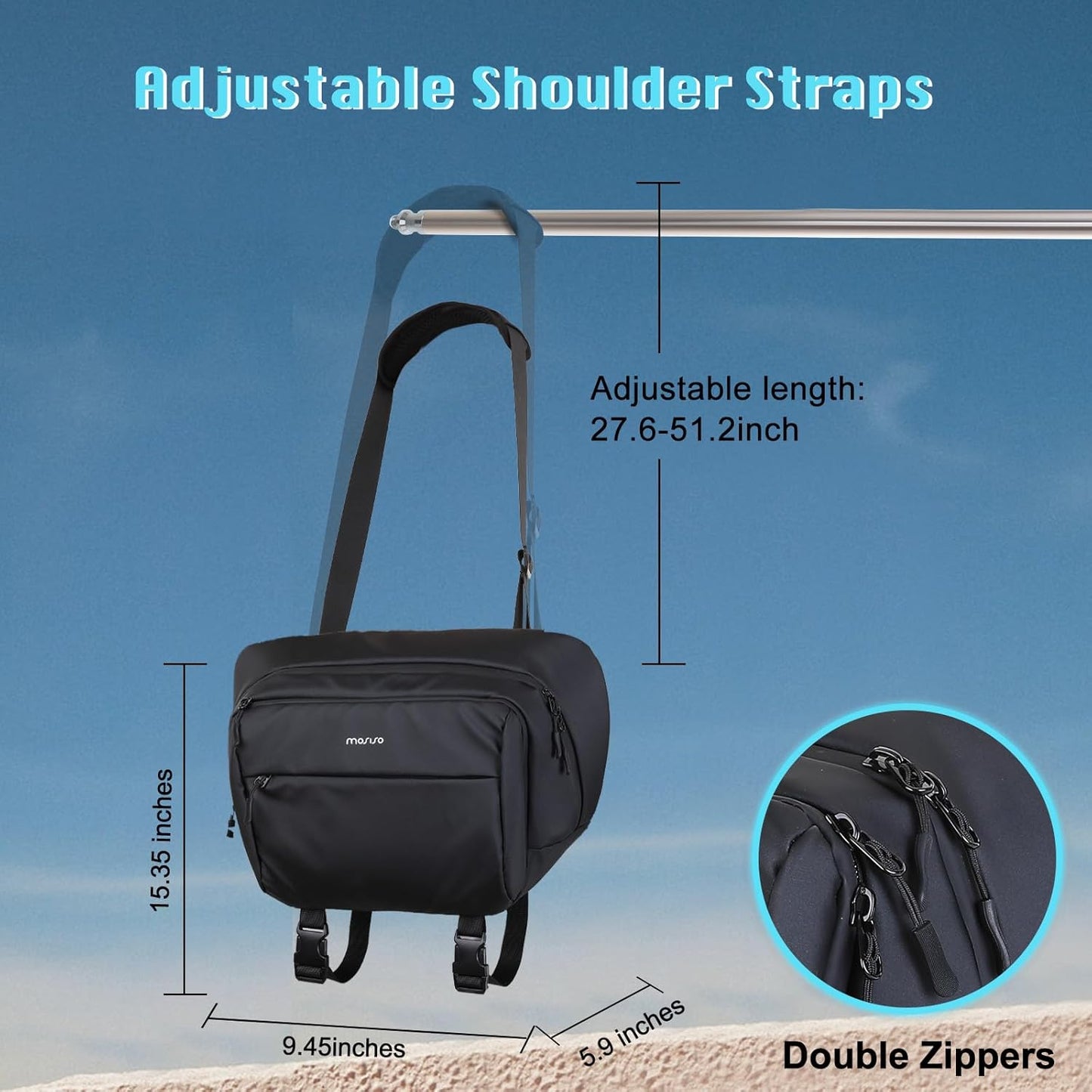 MOSISO Camera Sling Bag, Crossbody Camera Bag for Photographers, Waterproof Camera Shoulder Bags