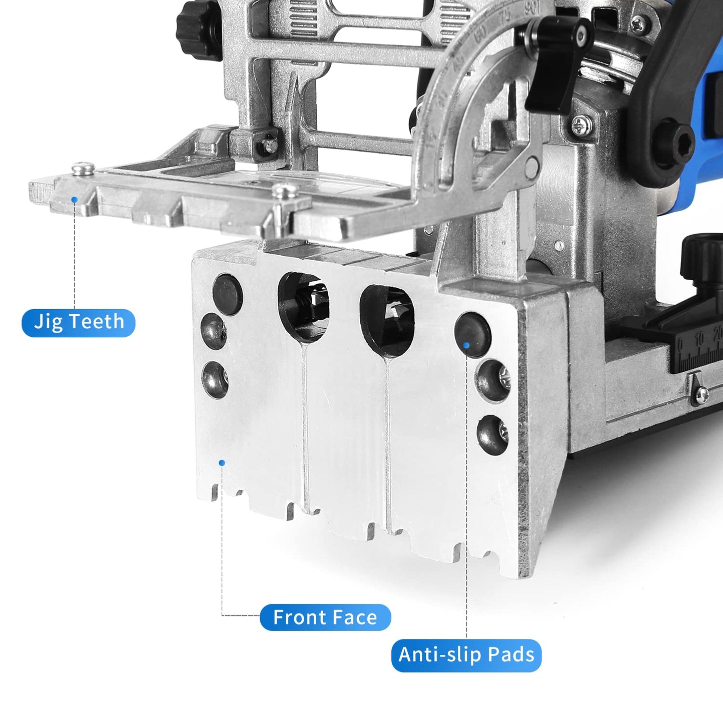 AONLLEN DJ710 Dual Spindle Dowel Jointer,Wood Dowels Joiner,with two 8mm and 6mm bits,Wooden Dowel Pins 80pcs,Biscuit Joiner