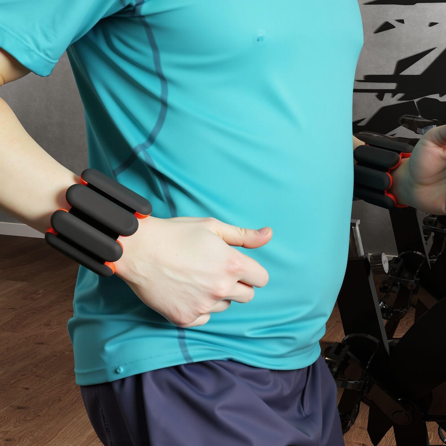 Adjustable Ankle weights for women walking : wrist weights 2lbs No-Slip for Pilates & Yoga exercise - Ensure zero interruption in your training