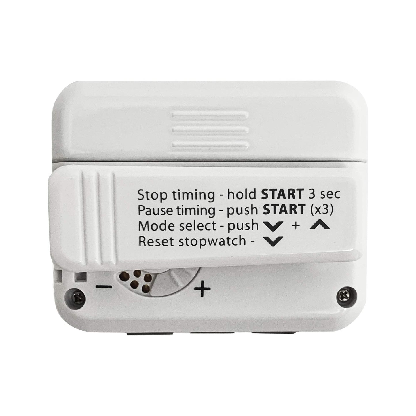 Gymboss Plus Interval Timer and Stopwatch - White/Black Hardcoat