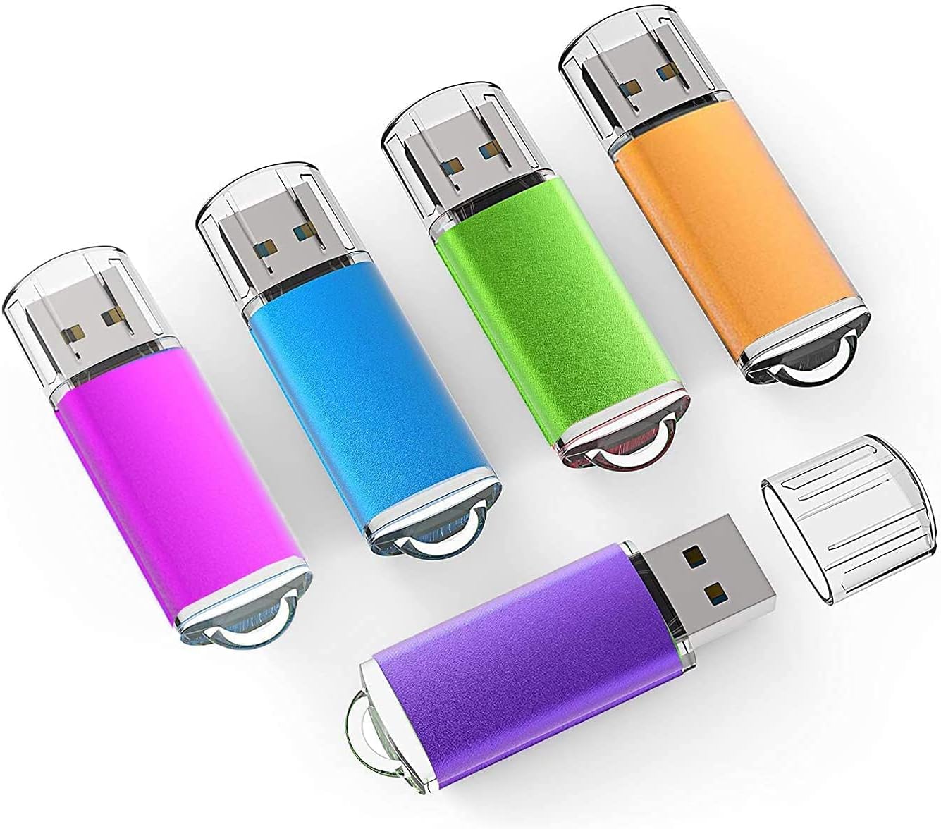 K&ZZ 4GB 5 Pack 2.0 4G USB Flash Drive USB Memory Sticks Flash Drives Easy-Storage Thumb Drive Gig Stick Zip Drive Pen