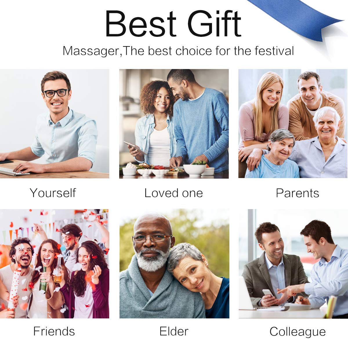 Mo Cuishle Fathers Day Dad Gifts, Shiatsu Back Shoulder and Neck Massager with Heat, Electric Deep Tissue 4D Kneading Massage, Best Gifts for Women Men Mom Wife Husband her him, Mothers Day, Christmas