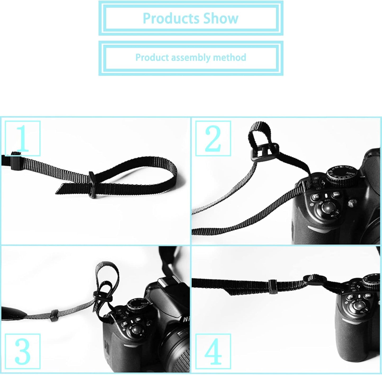 Camera Strap Real Retro Belt for All DSLR Camera. Polka Dot style Universal SLR Strap, Adjustable Neck Shoulder Camera
