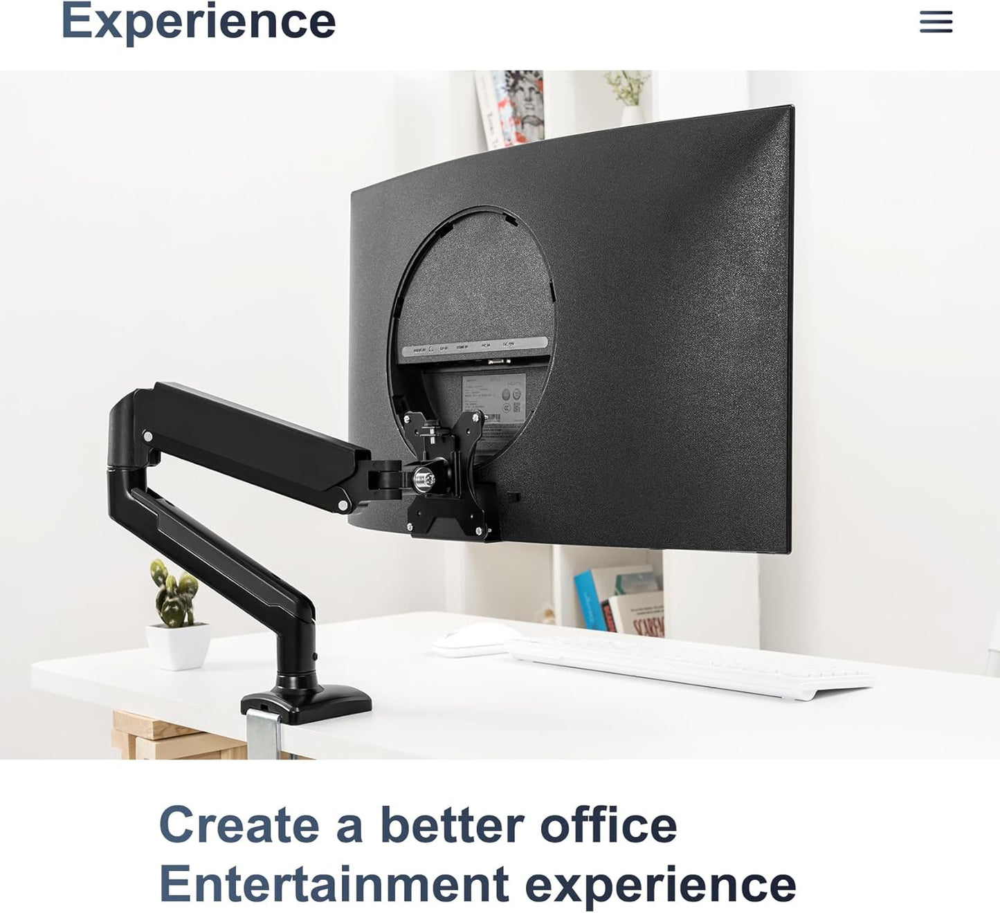 JUNBOMAOYI CF27T55 CF32T55 32" S39C 27" S39C 27" 32" T55 S39C 100 100mm 75 75mm Monitor Arm/Mount VESA Bracket Adapter