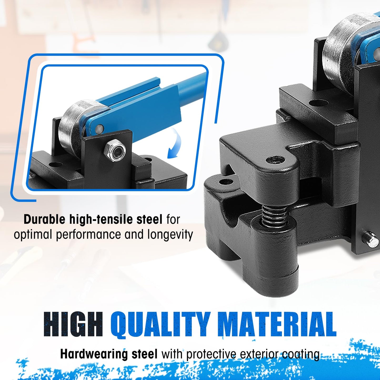 SDSNTE Conduit Offset Bender 2 in 1 - both ½“& ¾” EMT, Ensuring Precise and Efficient Electrical Installations, Blue