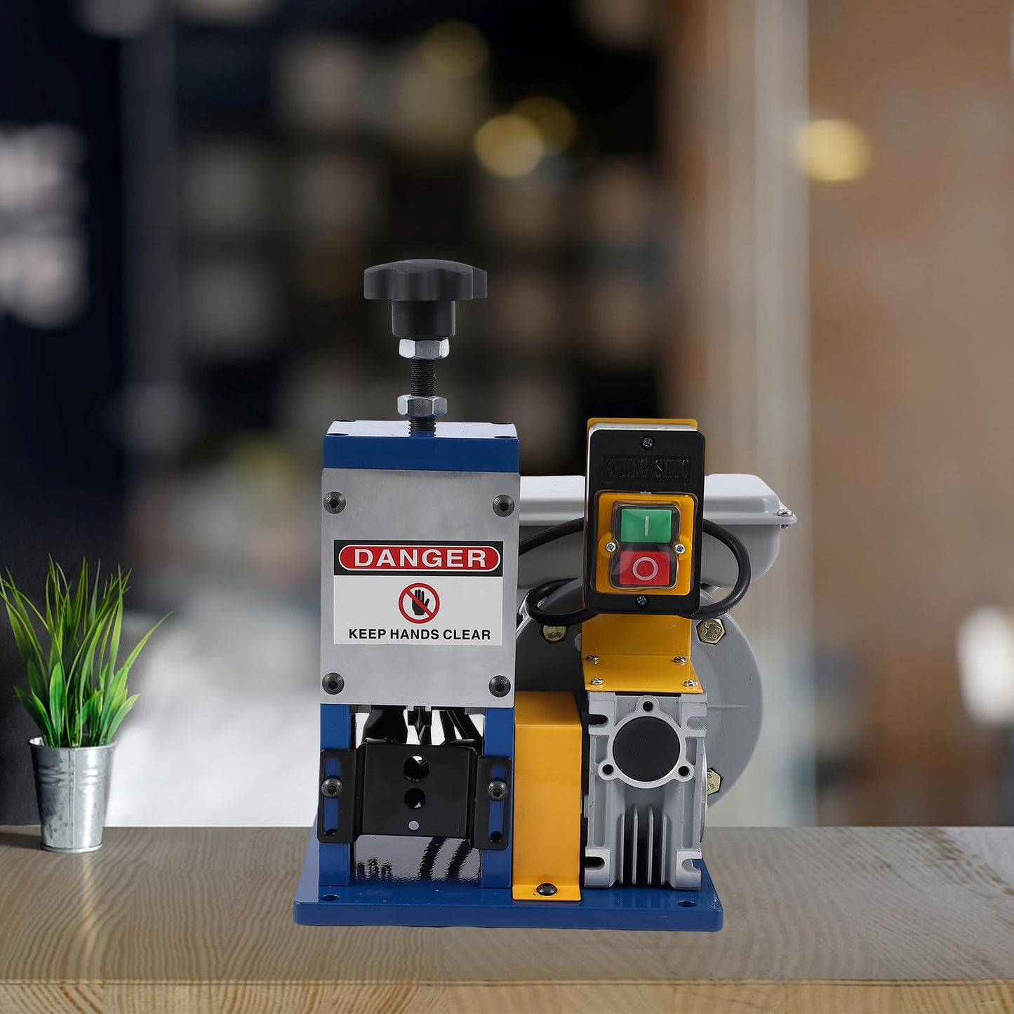 Automatic Wire Stripping Machine for 0.06"-1" Copper Wires, Wire Stripping Machine Tool for Scrap Copper Recycling, Motorized Wire Stripper Tool for 7/0-15 AWG