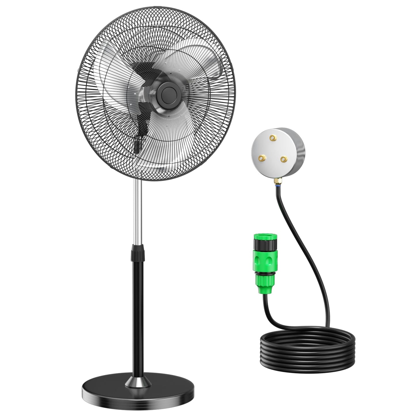 Baotree 22" Oscillating High-Velocity Outdoor Pedestal Misting Fan, 3-Speed Waterproof Outdoor Fan, Heavy Duty Industrial Floor Fans for House,Patios, Commercial, Garage, Warehouse