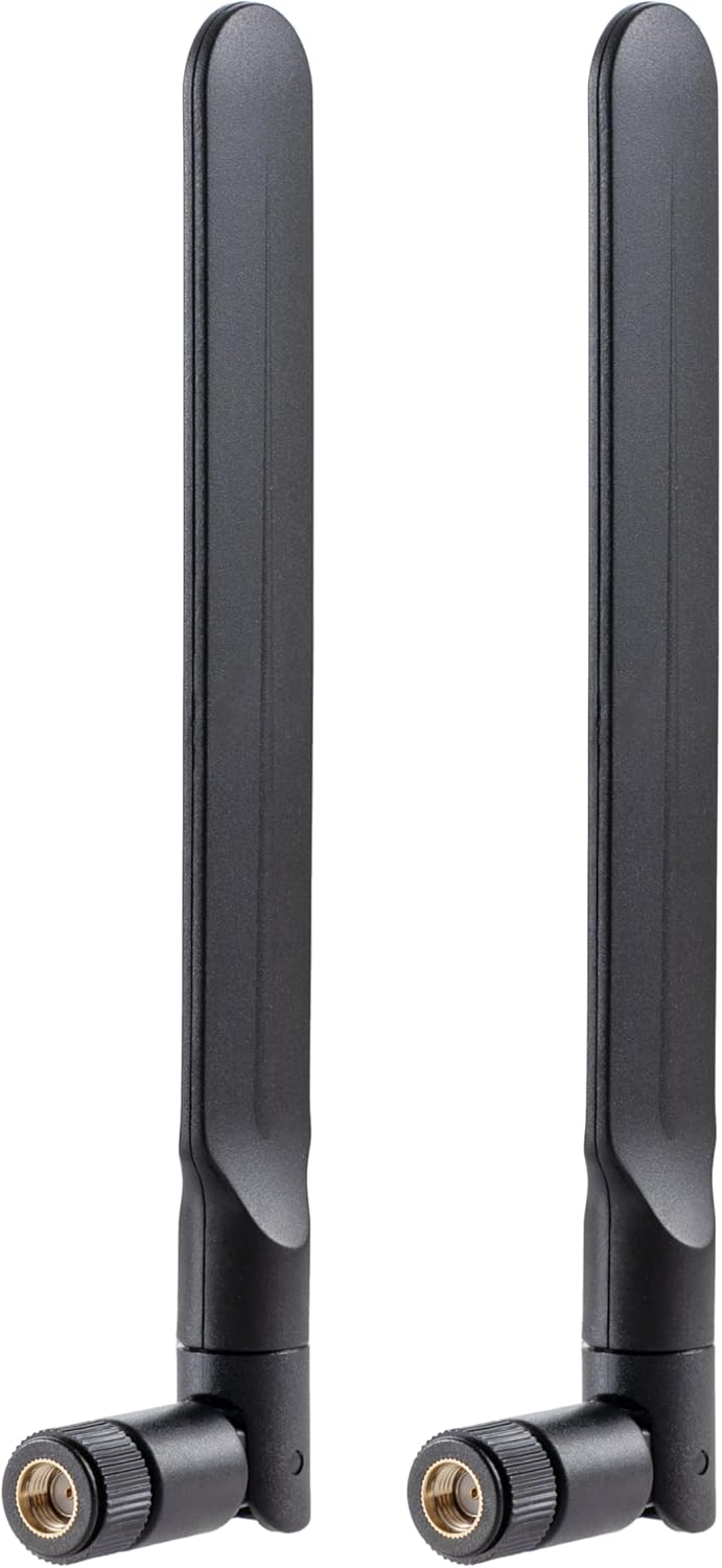 eifagur 6 6E 2.4GHz/5GHz/6E 2 Pack WiFi Tri-Band Omnidirectional Antenna for PC Desktop Computer Motherboard WiFi